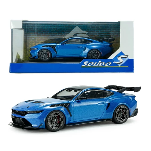 Ford Mustang GTD 2025 1:43 solido kék modellautó