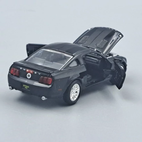 Shelby GT 500 KR 2008 1:64 fekete fém autó modell
