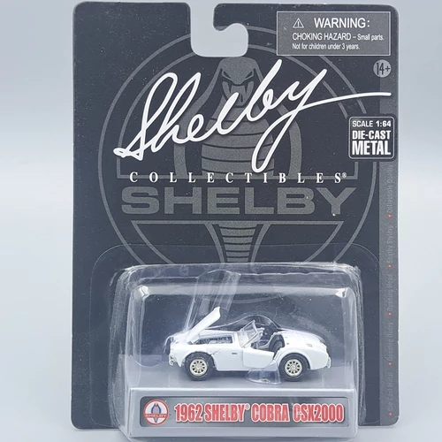 Shelby Cobra CSX2000 1962 1:64 fehér retró autó modell