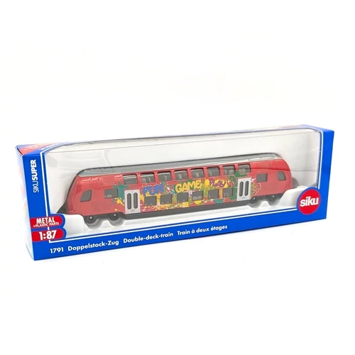 Double-deck-train 1970 1:87 Siku vonat modell