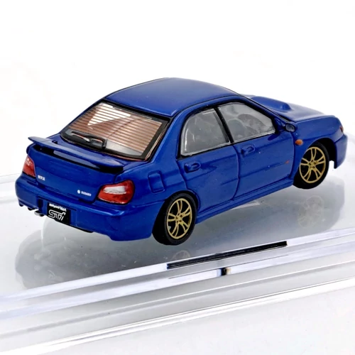 Subaru Impreza WRX 2001 1:64 (BMC) Kék jobbkormányos fémautó