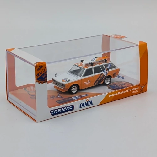 Datsun Bluebird 510 Wagon 1:64 Fanta retró modellautó