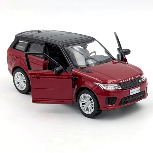 Range rover sport 1:36 tayumo red autó modell, játékautó