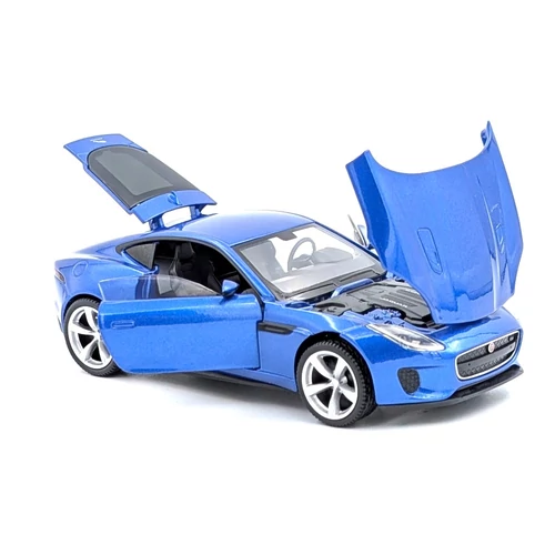Jaguar F-Type kék 1:32 Tayumo fém modellautó játékautó