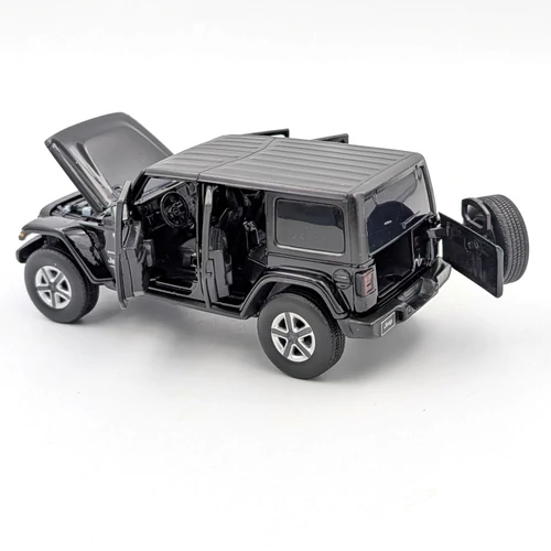 Jeep Wrangler Sahara 1:32 Tayumo Fekete modellautó