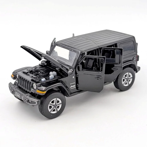 Jeep Wrangler Sahara 1:32 Tayumo Fekete modellautó