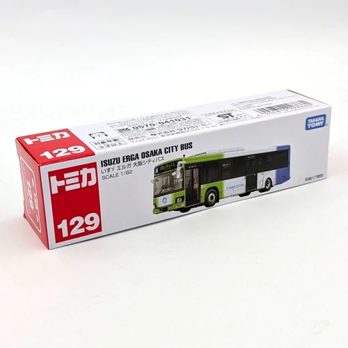 Isuzu Erga City Busz 1:82 Tomica 129 fém kisautó modell