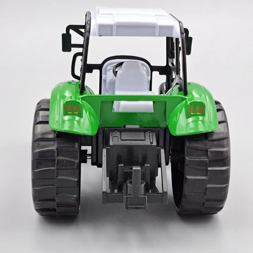 Játék traktor 15 cm fém és műanyag hátrahúzós