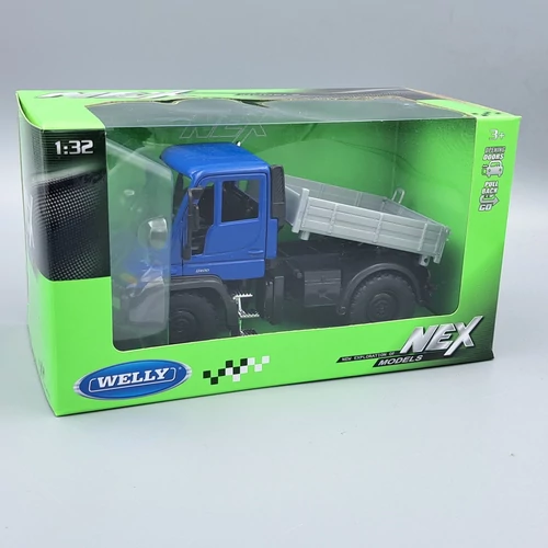 Mercedes-Benz Unimog 1:32 kék Welly modellautó