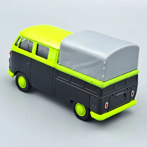 Volkswagen T1 Pick-Up fekete-zöld retró modellautó