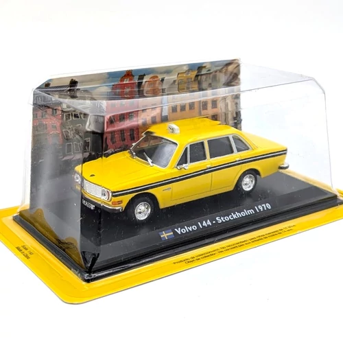 Volvo 144 - Stockholm Taxi 1970 1:43 retró modellautó