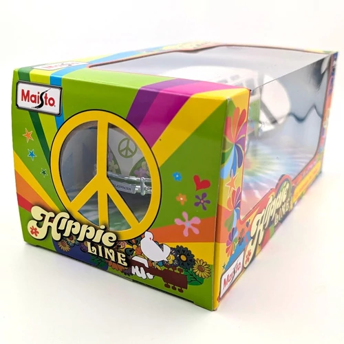 Volkswagen Van Samba Hippy 1:25 zöld Maisto játékautó