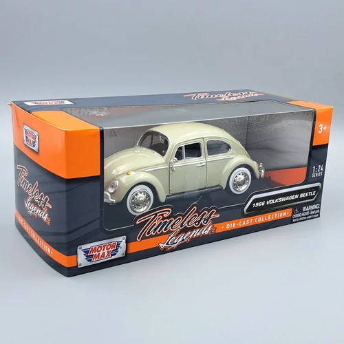 Volkswagen Beetle 1966 1:24 Motor Max retró modell autó