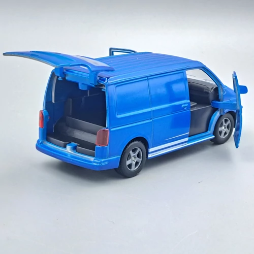  Volkswagen T6 van 2019 sötétkék játékautó