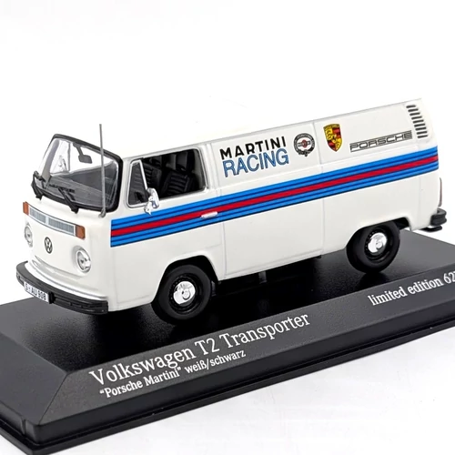 Volkswagen T2 Martini design 1:43 fehér Minichamps