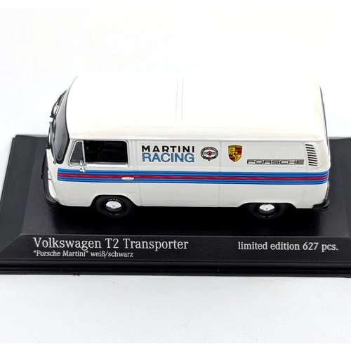 Volkswagen T2 Martini design 1:43 fehér Minichamps
