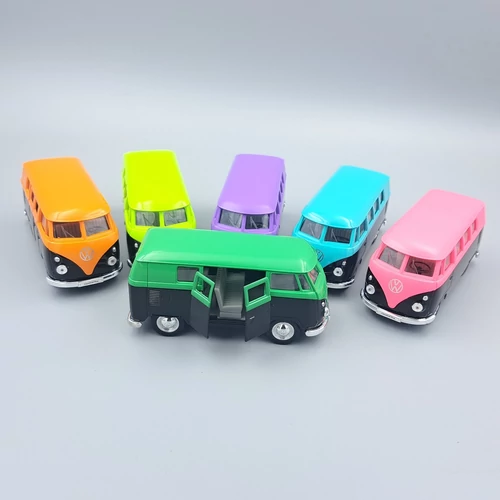 Volkswagen T1 Bus 1963 fekete-almazöld Welly autómodell