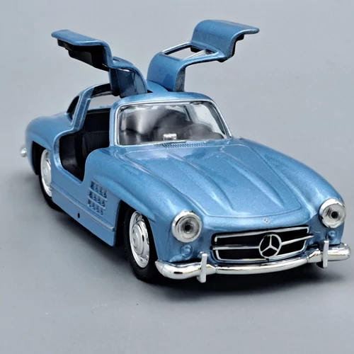 Mercedes-Benz 300SL Welly modellautó kék kisautó