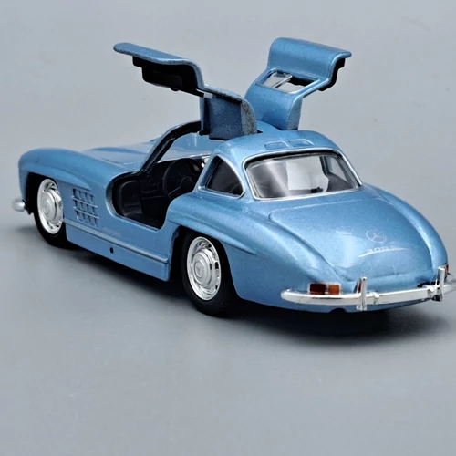 Mercedes-Benz 300SL Welly modellautó kék kisautó