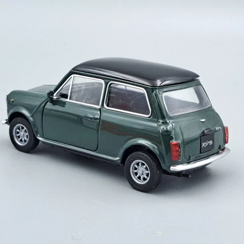 Mini Cooper 1300 zöld Welly retró autó modell kisautó