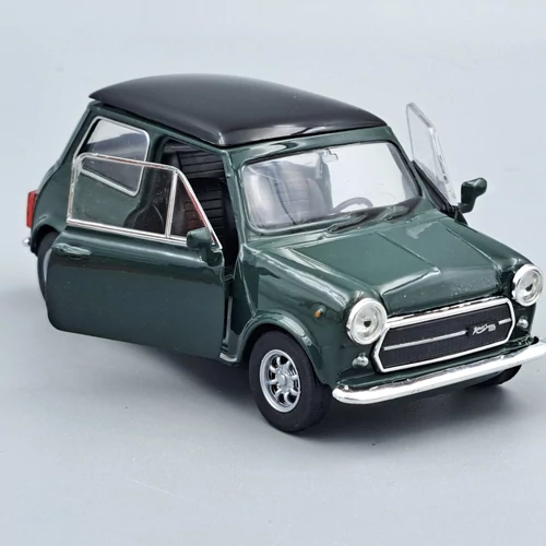 Mini Cooper 1300 zöld Welly retró autó modell kisautó
