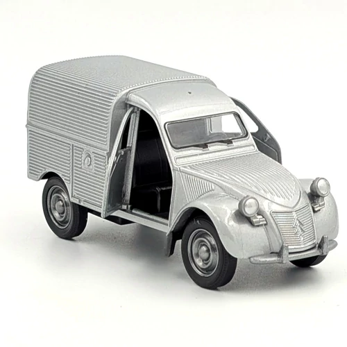  Citroen 2CV Furgon szürke Welly retró modellautó játékautó