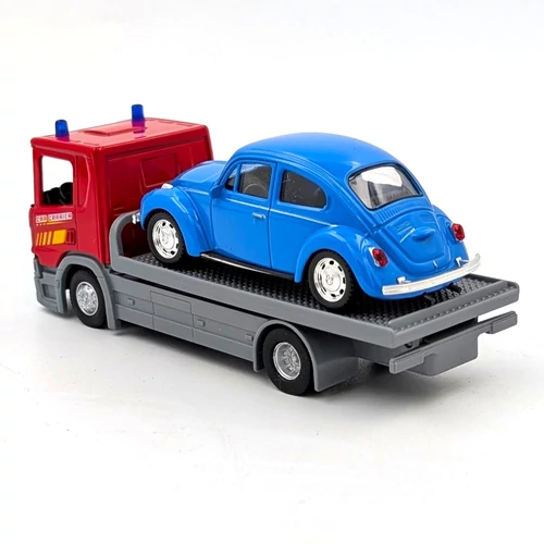 Scania P320 Auto Trailer + VW Beetle Welly játékautó