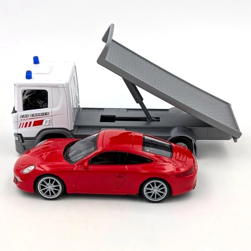 Scania P320 Auto Trailer + Porsche 911 játékautó