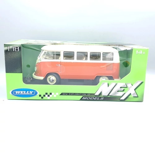 Volkswagen T1 Bus 1963 1:18 Welly retró modell autó