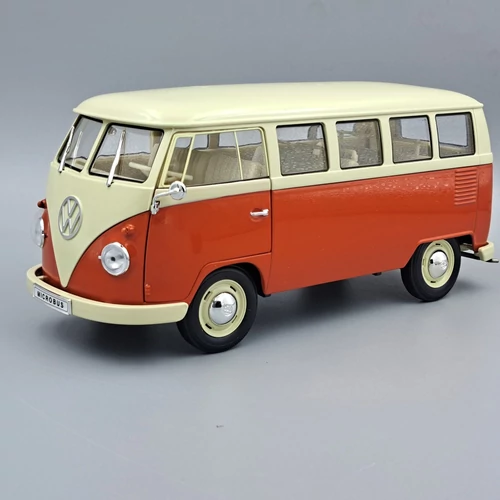 Volkswagen T1 Bus 1963 1:18 Welly retró modell autó