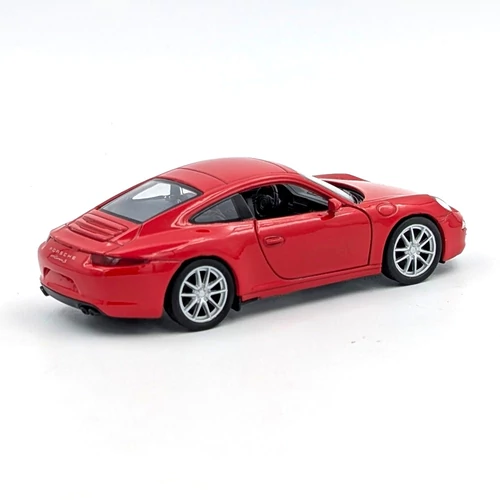 Porsche 911 Carrera S piros Welly modell autó játékautó
