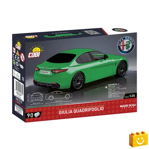 Cobi Alfa Romeo zöld 1:35 90db. 24605