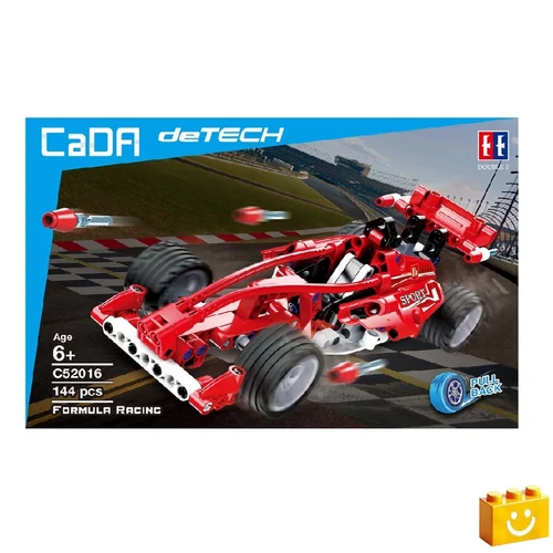 Formula versenyautó építőjáték piros