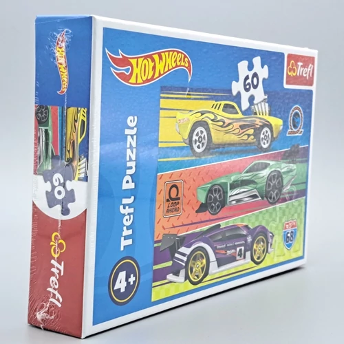 Puzzle Hot wheels 60 db gyerek játék