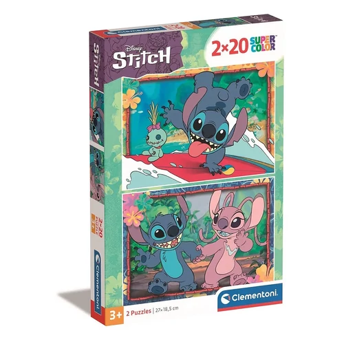 Disney Stitch puzzle 2x20 db clementoni gyerekjáték