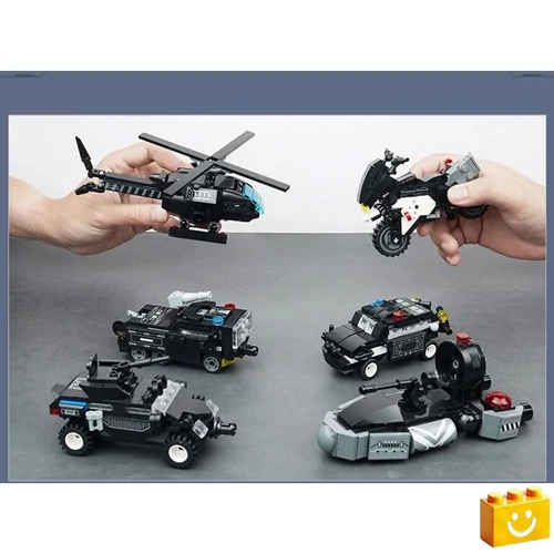 SWAT harci robot szett 6in1 építőjáték