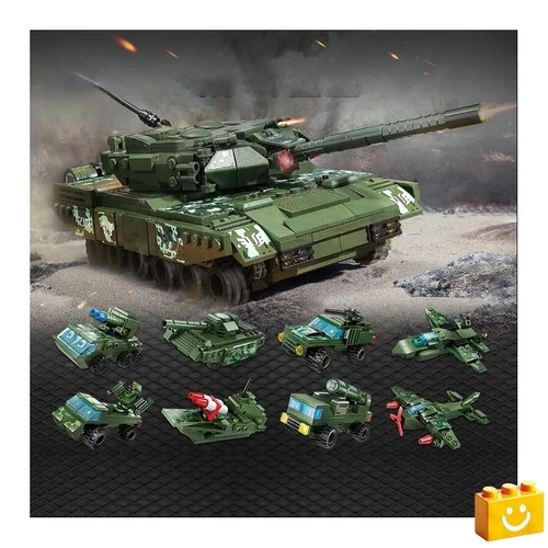 Háborús tank építőjáték 8in1 2