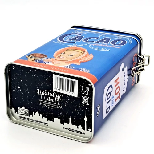 Csatos Fémdoboz - Hot Chocolate Nostalgic-Art