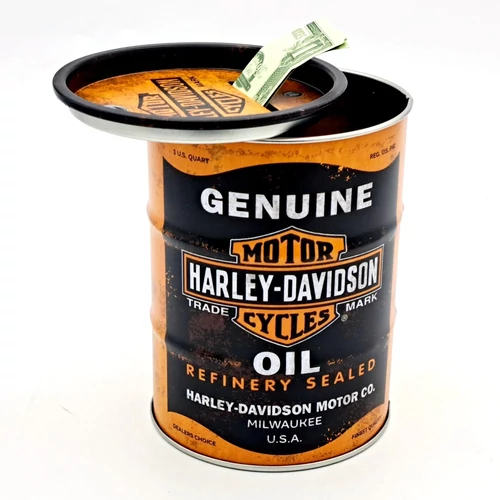 Nostalgic-Art Hordó persely - Harley Davidson Oil