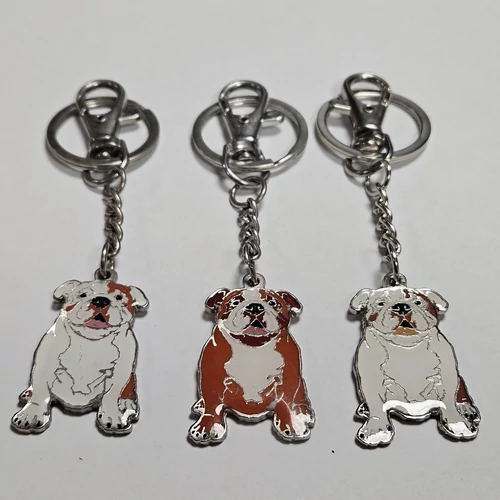 Kutyás Kulcstartó - Angol Bulldog