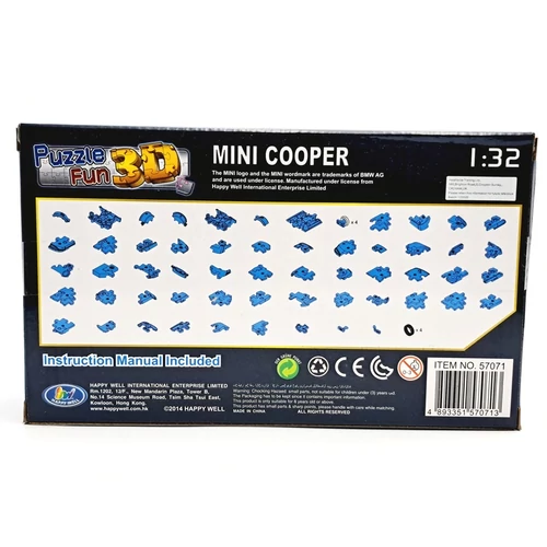 Mini Cooper 3D Puzzle 64DB-os