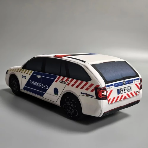 Plüss Skoda Octavia III vRS Kombi rendőr