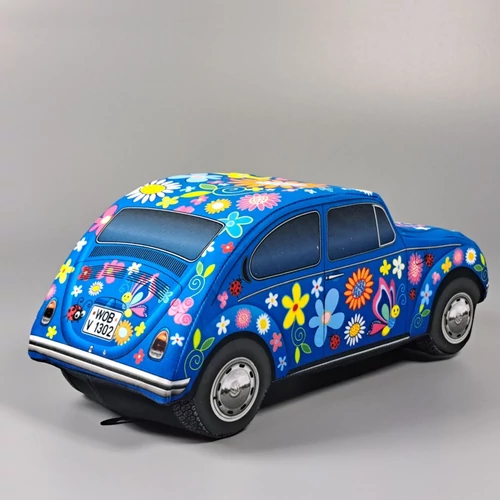 Plüss VW Bogár 1970 virágos kék