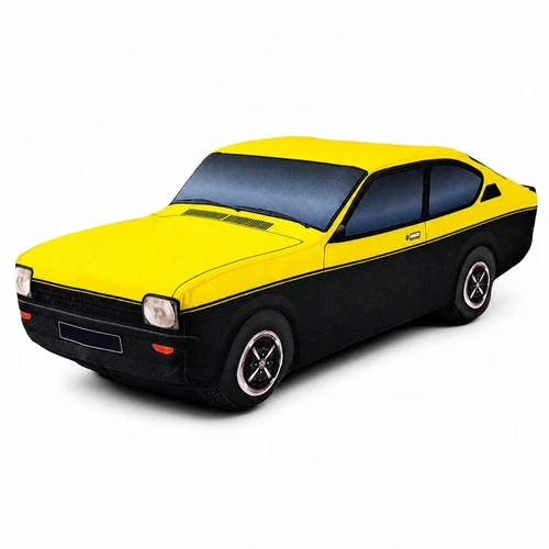 Plüss Opel Kadett GT/E 1977 Sárga-Fekete plüss jármű