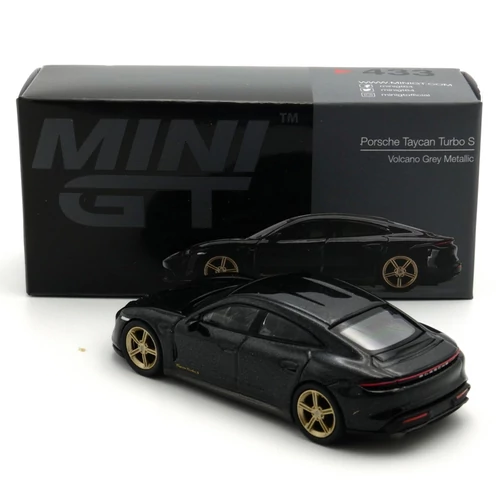 Porsche Taycan Turbo S 1:64 (MiniGT 433) Modell Autó