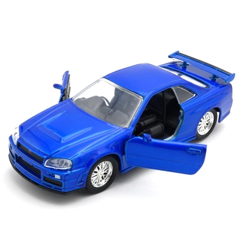 Nissan Skyline GT-R Brian 2db-os 1:32 Modell Autó