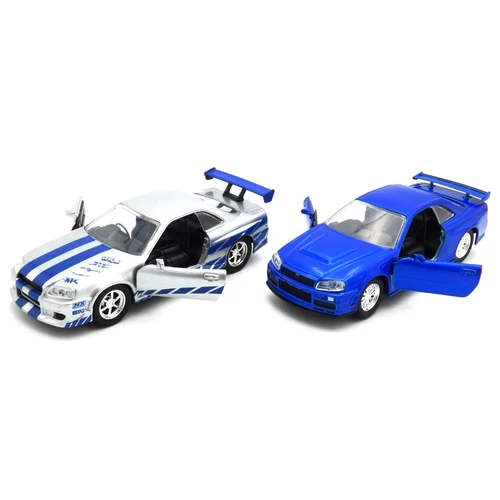 Nissan Skyline GT-R Brian 2db-os 1:32 Modell Autó