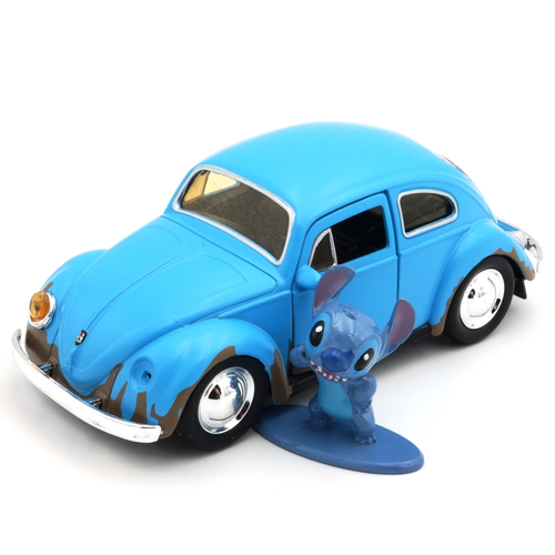 Volkswagen Beetle 1959 Stitch Figura Modell Autó