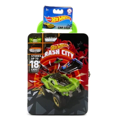Hot Wheels Fém Tároló Doboz Citromsárga