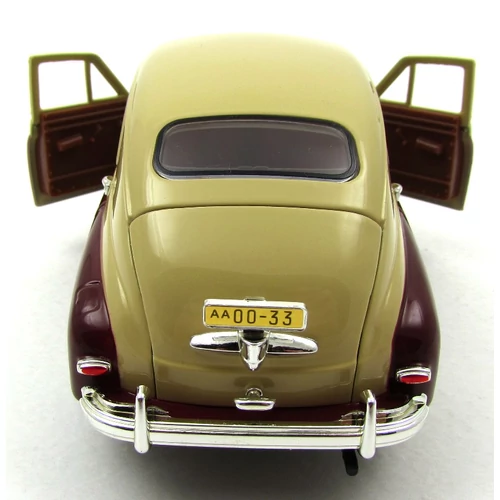 GAZ M20 Pobeda 1:24 bordó-vaj modellautó 1